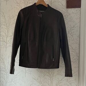 Bass Brown faux Leather Jacket